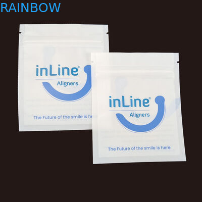 Sacos de embalagem Ziplock reutilizáveis para alinhadores invisíveis claros Sacos de embalagem para remover ortodônticos