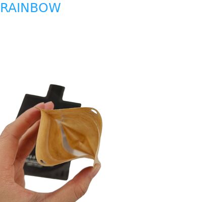 Sacos de selos de folha metálica plana e à prova de odor Sacos de selos de Mylar Heal Saco de janela congelada Textura com buraco de suspenso Saco de selos de três lados