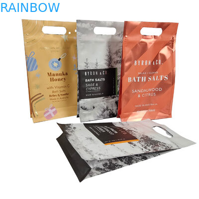 Desenho personalizado Impresso Quadrado Matte Flat Side Gusset Plástico Mylar Folha Logotipo Embalagem Bolsa Fácil Rasgar Zipper Sacos