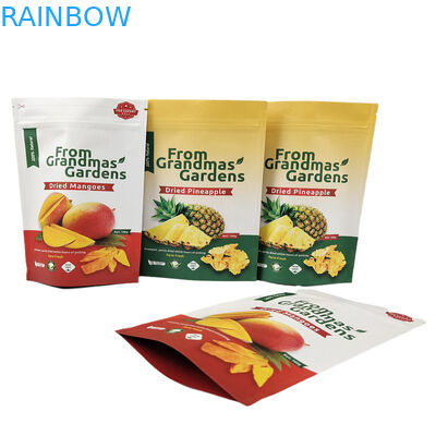 Logotipo personalizado Papel Kraft Stand Up Pouch Bolsas Biodegradáveis de Grau Alimentar Proof de Cheiro com Logotipo