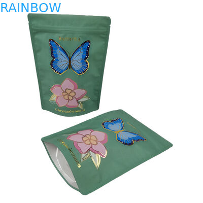 Bolsa Mylar Soft Touch fornecida por fábrica com Spot UV Bolsas Mylar personalizadas refeitáveis para pó de especiarias