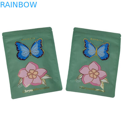 Bolsa Mylar Soft Touch fornecida por fábrica com Spot UV Bolsas Mylar personalizadas refeitáveis para pó de especiarias