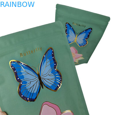 Bolsa Mylar Soft Touch fornecida por fábrica com Spot UV Bolsas Mylar personalizadas refeitáveis para pó de especiarias