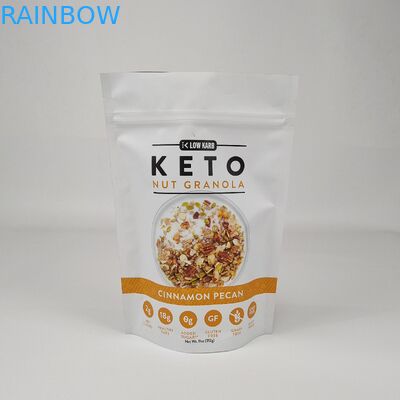 Bolsa de fechadura de fecho de fechadura de alumínio laminada sob medida Bolsa de embalagem vermelha com fecho à prova de cheiro para café