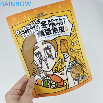 Logotipo personalizado Impresso Recapotável Folha de Alumínio Ziplock Mylar Stand Up Pouches para Alimentos Snack Bolsas de embalagem de doces