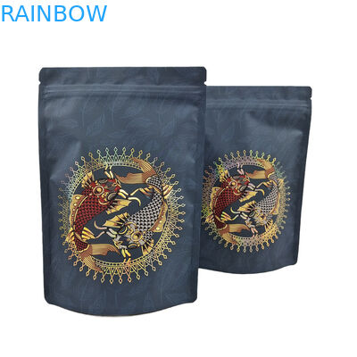 Low MOQ Custom Stand Up Zipper Coffee Pouch Alumínio Folha Recapotável Saco Mylar para Proteína Café Especiarias em Pó