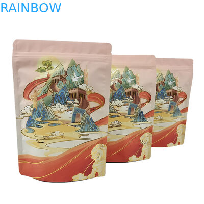 Bolsas à prova de odor reutilizáveis personalizadas com logotipo Impressão digital Folha de alumínio Soft Touch Mylar Bag