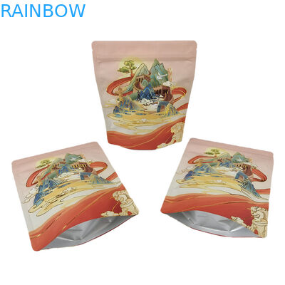 Bolsa Stand Up personalizada com fecho para alimentos Folha de alumínio Toque suave Bolsa Mylar para frutas secas