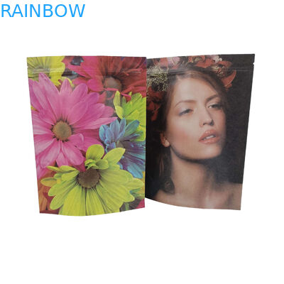 Sacos de embalagem de alimentos personalizados de plástico com fecho de fecho de alumínio