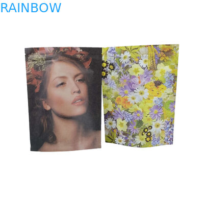 Sacos de embalagem de alimentos personalizados de plástico com fecho de fecho de alumínio