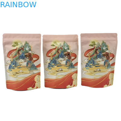 Melhor Venda Custom Soft Touch Mylar Saco Stand Up Alumínio Folha 3,5g Proof Proof Protein Olor Café Especiarias farinha Embalagem Po