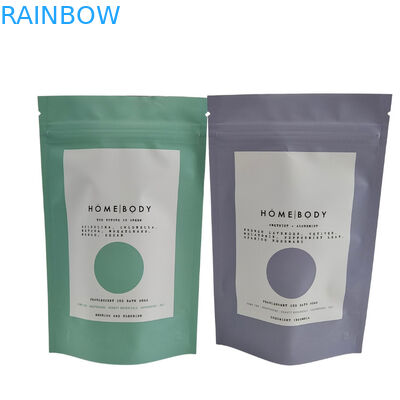 Reciclável Zip Lock Stand Up Pouch Alumínio Foil Body Scrub Enjoy Spa Bath Soak Sea Salt Embalagem de plástico biodegradável