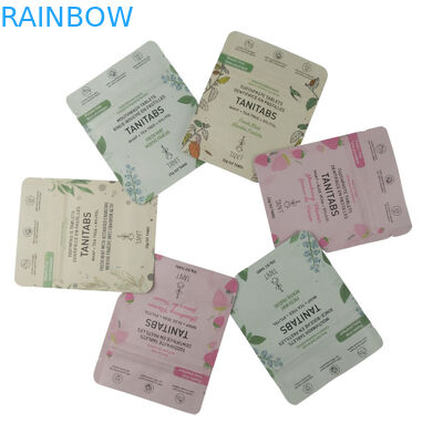 Impressão de marca personalizada Compostabilidade de polietileno biodegradável de qualidade alimentar Papel Kraft Stand Up Pouch Mylar Ziplock Bags