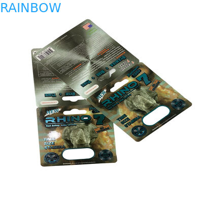 Embalagem de ursinho gomoso Pílulas para melhorar o sexo masculino Bolhas Embalagem de cartão de papel