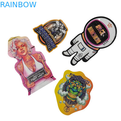 Bolsas de doces à prova de odor e de plástico à prova de crianças, em forma de ziplock, de forma especial.