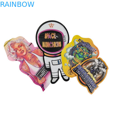 Bolsas de doces à prova de odor e de plástico à prova de crianças, em forma de ziplock, de forma especial.