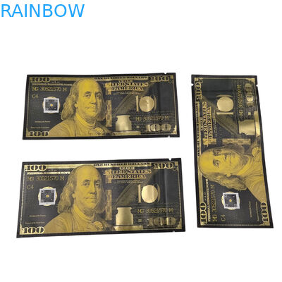 Saco de impressão personalizado Mylar Proof de cheiro Stand Up Pouch Candy Food Packaging 3.5g Mylar Ziplock Bag com janela