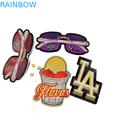 3.5g Embalagem personalizada E Impressão de logotipo Especial Unico Impresso em forma interna Holográfico Corte a Die Saco Mylar