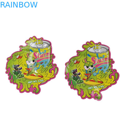 Impressão personalizada Design de embalagem à prova de odor Sacos refeitáveis Armazenamento de alimentos Sacos de lanches 3,5g Embalagens de plástico Sacos Mylar