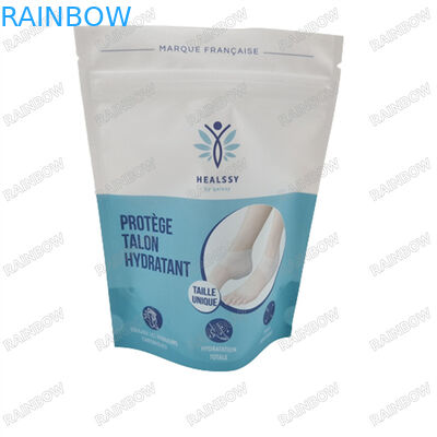 Venda por atacado Sacos de vedação térmica à prova de umidade para banho impressão personalizada macia reciclável embalagem de alta qualidade zipper doypacks