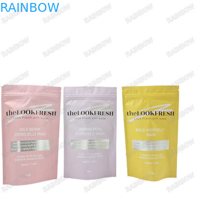 Logotipo Impressão personalizada Sacos reutilizáveis para esfregar o corpo Amostra à prova d'água Saco de pé com fechadura de zip