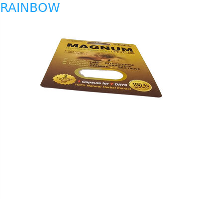 Comércio a retalho Mel de rinoceronte Impresso em Ouro Segredo Milagre Mel Caixa 3D de Cartão de Papel de Visualização Bolsas de Mel Embalagem