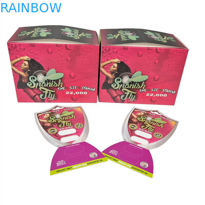 Design personalizado Black Bull Rhino Honey 2023 Hot Sell Rhino Pills Custom Paper Card Display Box Para embalagem de pílulas de rinoceronte