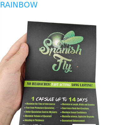 Pílula sexual de alta qualidade 3D Bolhas Cartão de embalagem Rinoceronte macho aumento de pílula Cartão de embalagem com caixas de papel de exibição