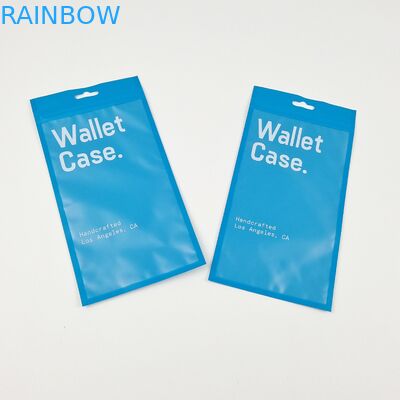 Caixa de carteira de três lados, fecho de fecho, caixa de telefone, sacos de embalagem de plástico