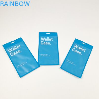 Caixa de carteira de três lados, fecho de fecho, caixa de telefone, sacos de embalagem de plástico