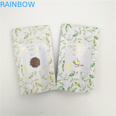 Embalagens de sacos de chá acabados brilhantes ou foscos para cartão de exportação com efeito de cor