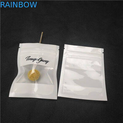 Bolsas de plástico personalizadas de embalagem de jóias com janela transparente