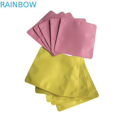 Bolsas de plástico de três lados de vedação bolsas planas de folha de máscara bolso para óleo