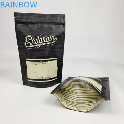 Custom Matte Metallic Finish Foil de alumínio Doypack Stand Up Zipper Pouch Saco de plástico Snack Food