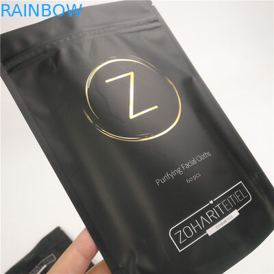 Impressão de embalagens de bolsas de papel de alumínio para sacos de esfregão de corpo em pé com fecho