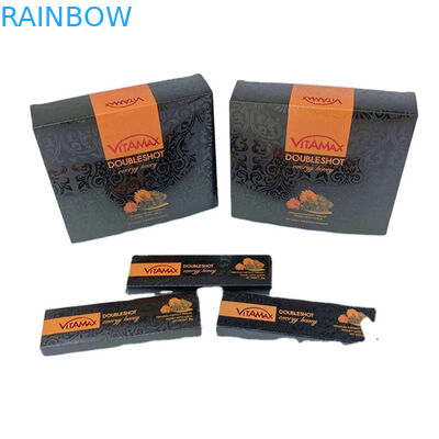 Venda Quente Saco de Embalagem em Plástico Vazio de Mel de Touro Negro Com Caixa de Exposição Saco Mylar Saco de Mel Saco Líquido Embalagem