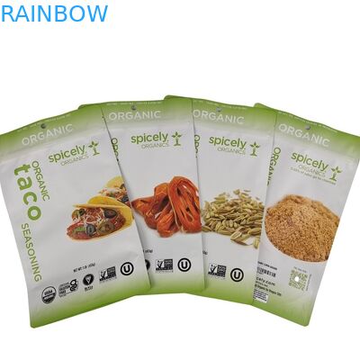 Embalagem de sacos de plástico para lanches com um entalhe para exibição conveniente e descartável