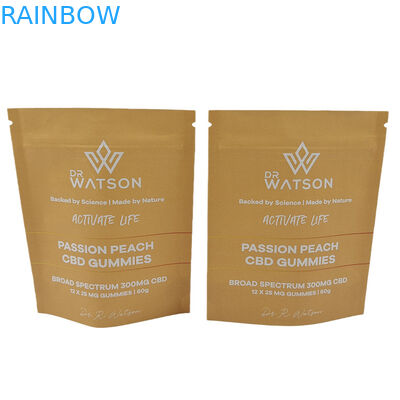 Venda Quente Sacos Biodegradáveis Stand Up Kraft Paper Proof Bags com Logotipo