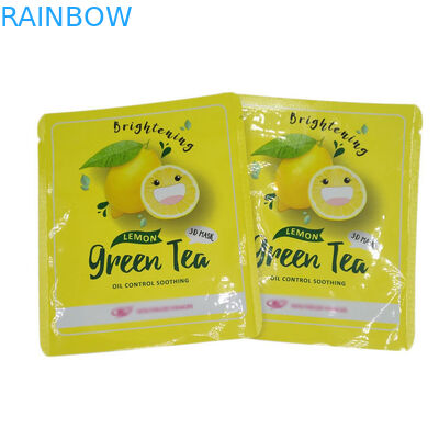 Selo térmico Pequeno tamanho Bolsas de selo de três lados Pacotes de amostras planas para máscara facial