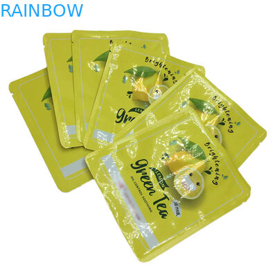 Selo térmico Pequeno tamanho Bolsas de selo de três lados Pacotes de amostras planas para máscara facial