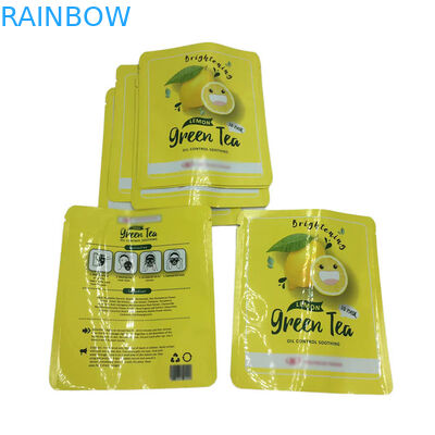 Selo térmico Pequeno tamanho Bolsas de selo de três lados Pacotes de amostras planas para máscara facial