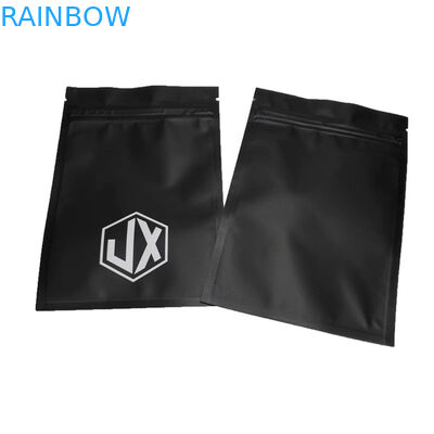 Cable de vedação de três lados preto fosco sacos de embalagem de plástico USB com fecho