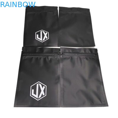 Cable de vedação de três lados preto fosco sacos de embalagem de plástico USB com fecho