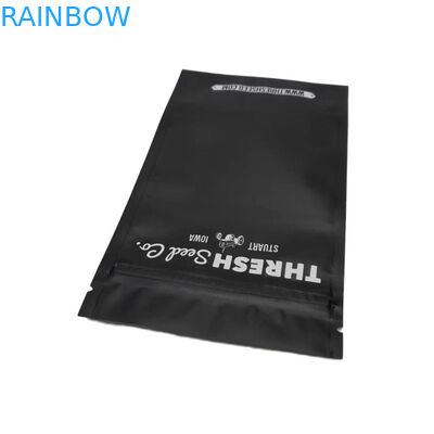 Cable de vedação de três lados preto fosco sacos de embalagem de plástico USB com fecho