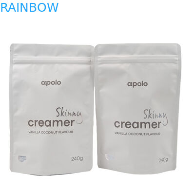 Bolsa de plástico à prova de umidade Stand Up Mylar Tea Coffee Packaging Bag com efeito holográfico