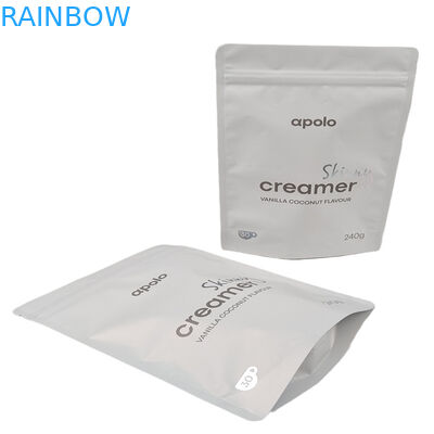 Fábrica Fornecido Alumínio Folha de goma de doces Embalagem à prova de cheiro fecho para cima Mylar Saco para Café Proteína Especiarias Fl