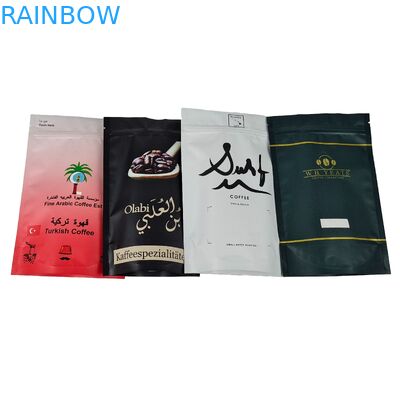 Impressão clara Bolsas de embalagem de alimentos por atacado metálicas personalizadas com fechadura por fechadura de fechadura Bolsa de embalagem de plástico de pé