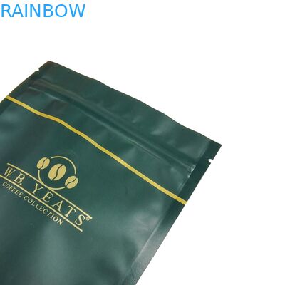 Barreira de alta umidade Doypack Material laminado Logotipo personalizado Bolsas de café de plástico refecháveis Ziplock