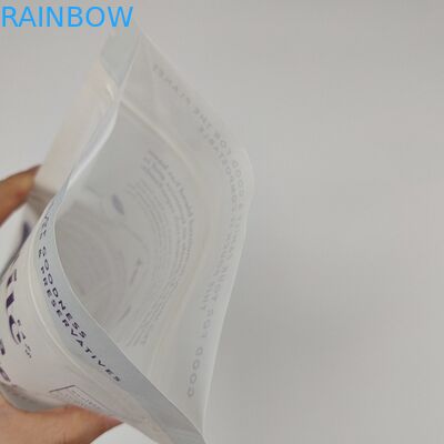 Amostra grátis Reciclado Doypack Zipper Bolsas de papel Kraft Custom Bolsas de chá Ziplock Branco Stand Up Pouch