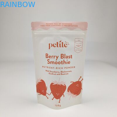 Bolsa de Stand Up com Zipper Kraft Craft Paper Custom Impresso Reutilizável Zip Lock Doypack Sacos de Embalagem de Alimentos